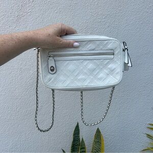 Coach Poppy Leather Crossbody White. Pristine Condition.